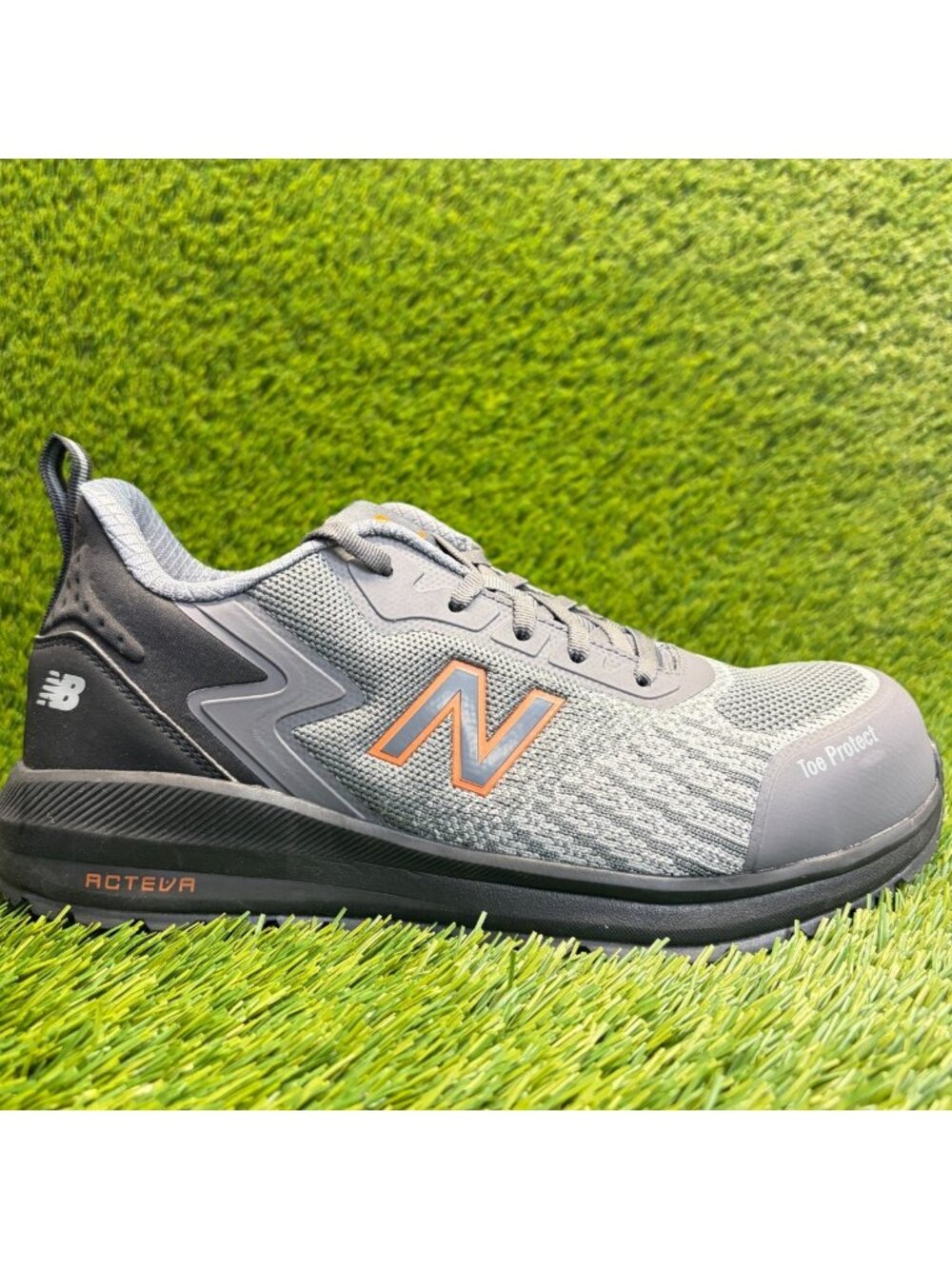 New Balance Speedware Mens Size 7.5 Gray Black Composite Toe Safety Work Shoes